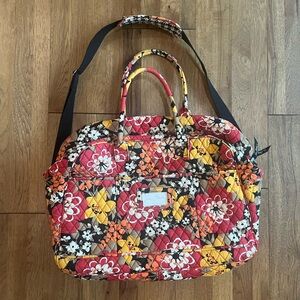 Vera‎ Bradley Frame Travel Weekender Bag Bittersweet Soft Overnight Bag Floral